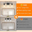 Lámpara baño 3 luces 19" negra mate moderna