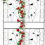 Enrejado metal para plantas 86x19pulg set 2 color negro exterior