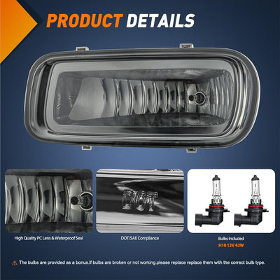 Luces antiniebla Ford F-150 lente humo H10 12V 42W