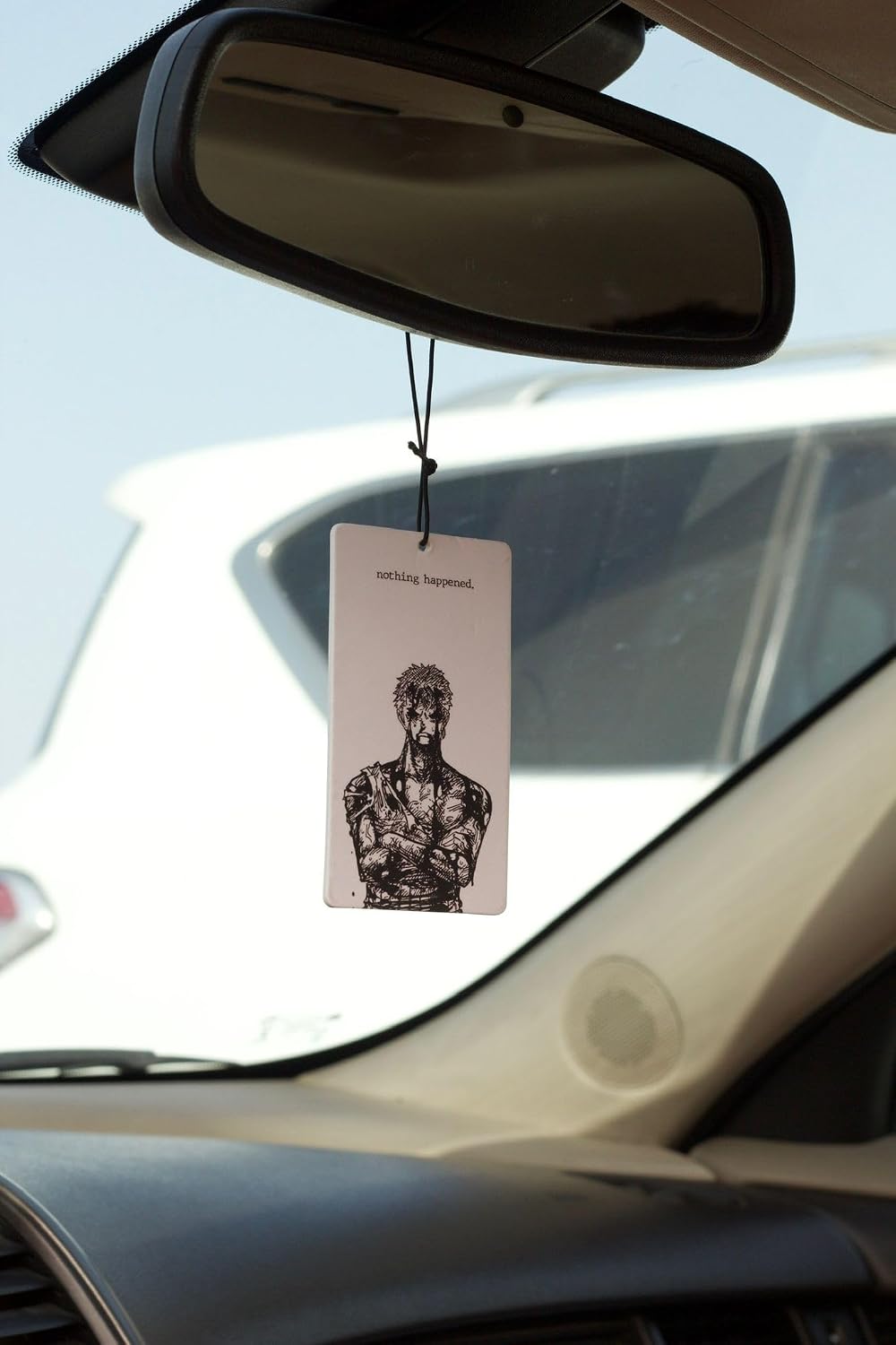 Ambientador doble cara anime vainilla para espejo coche
