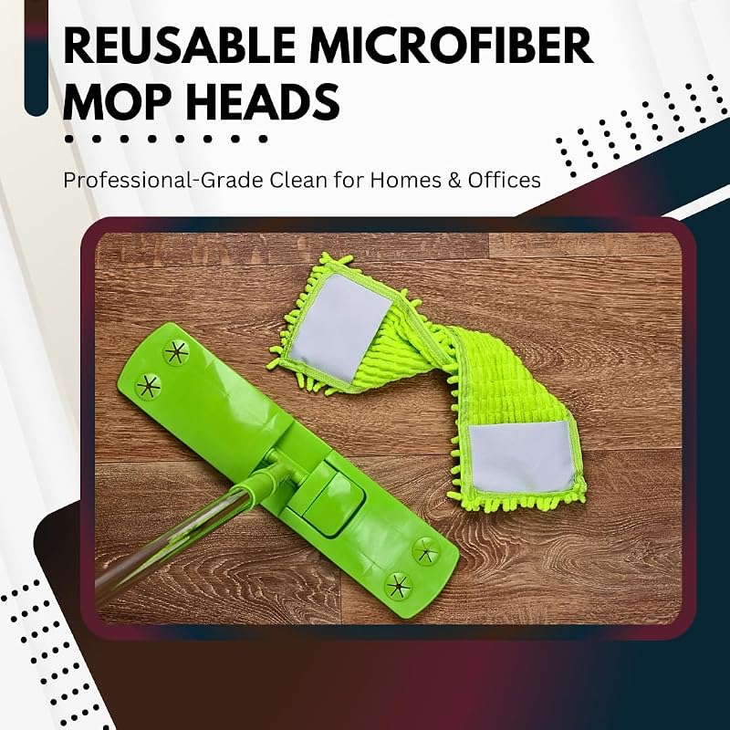 Cabezal trapeador microfibra lavable 3 pzas 16x5.5pulg
