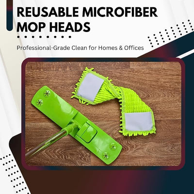 Cabezal trapeador microfibra lavable 3 pzas 16x5.5pulg