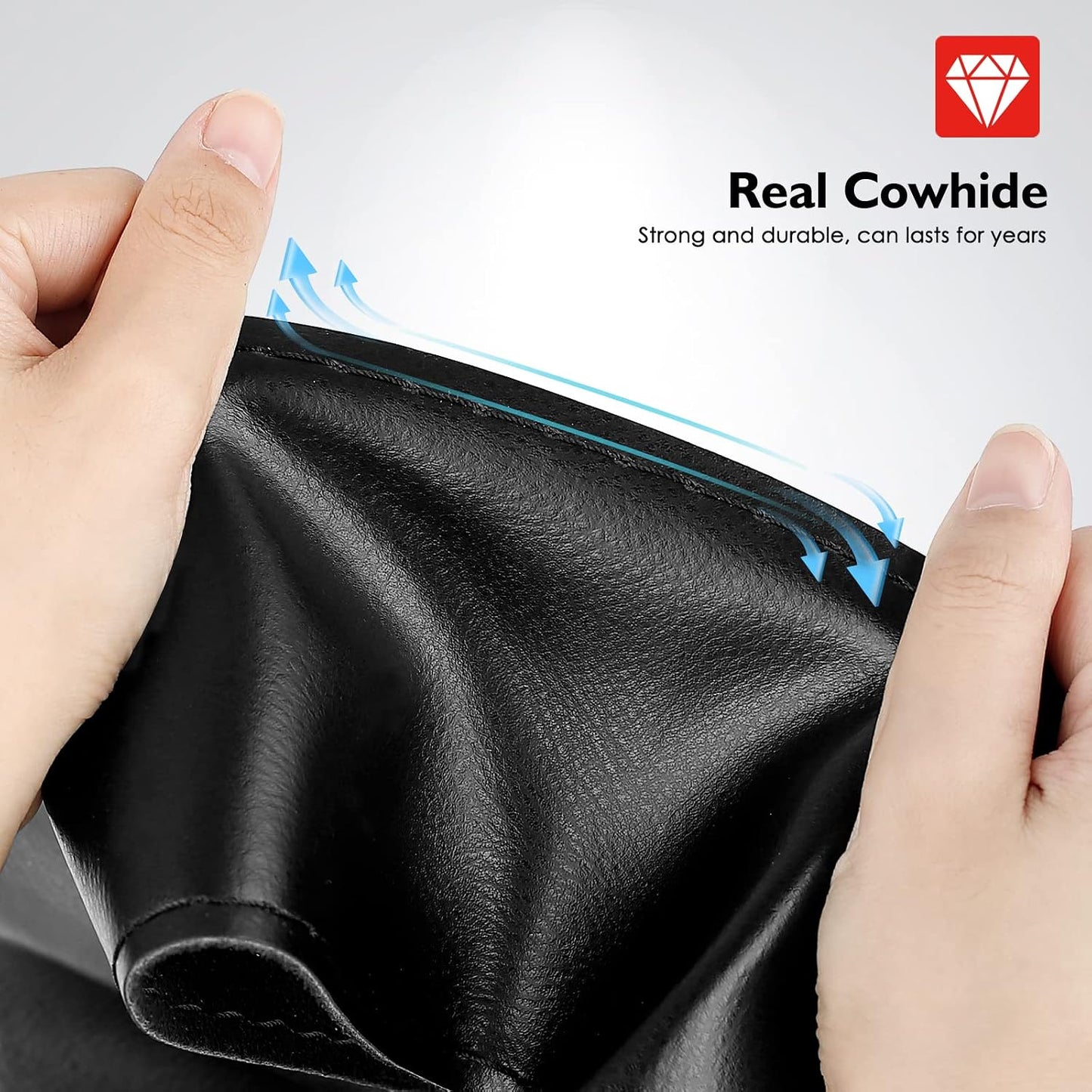 Funda piel volante auto con cintas