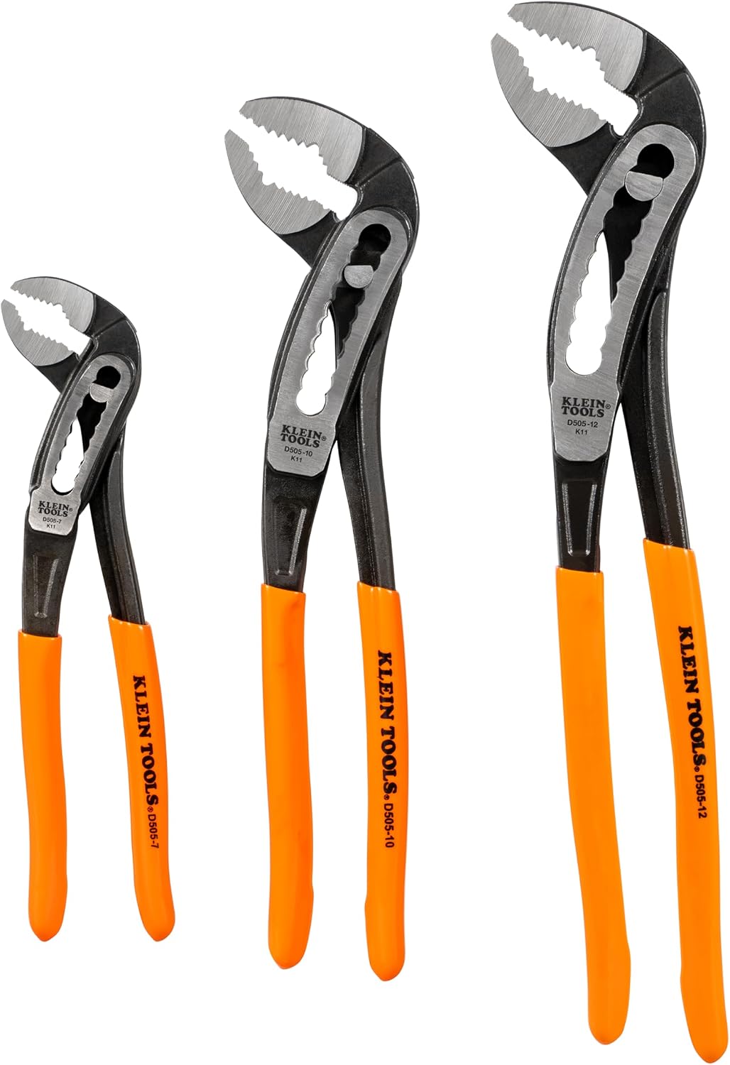 Set 3 Pzas Alicates Bomba 7-12pulg Klein D5053KIT