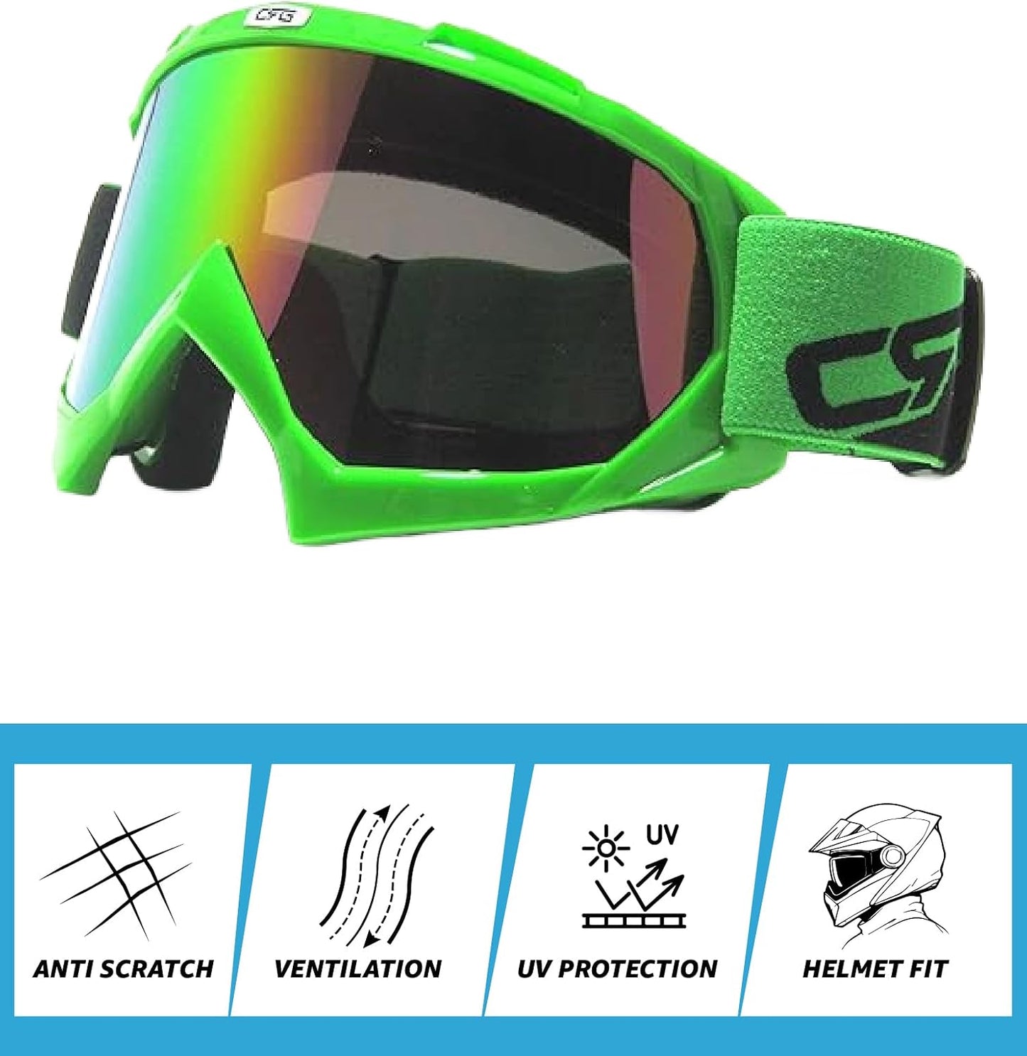 Gafas protección motocicleta ATV Dirt Bike adultos