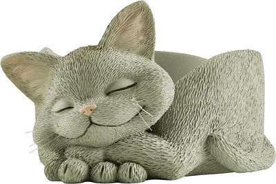 Cuenco resina gatos soporte baratijas decoración