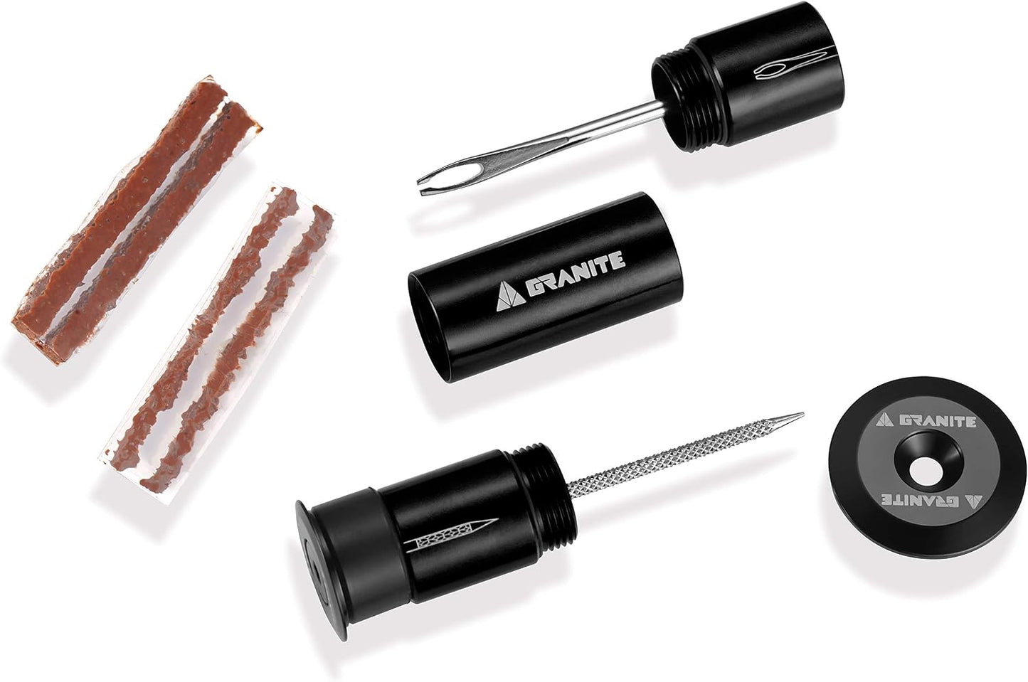 Kit reparación neumáticos bicicleta 2 tamaños portátil