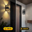 2 Luces Pared Exteriores IP65 Aluminio E26 Luz Cálida