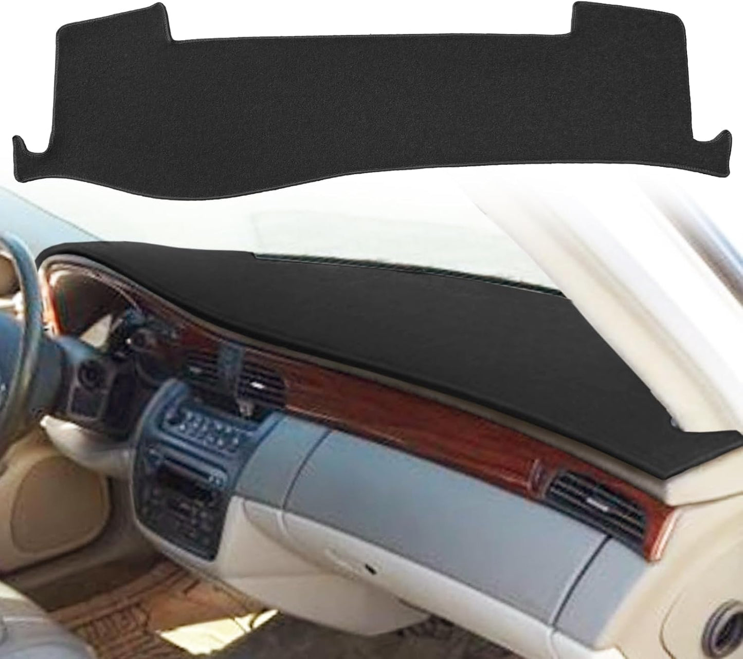 Funda salpicadero ajustable Cadillac Deville K293 Negro