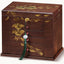 Joyero madera rosa 8 capas con cerradura y compartimentos