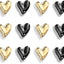 12 Pzas Imanes Dorado Corazón Decorativo para Nevera Hogar