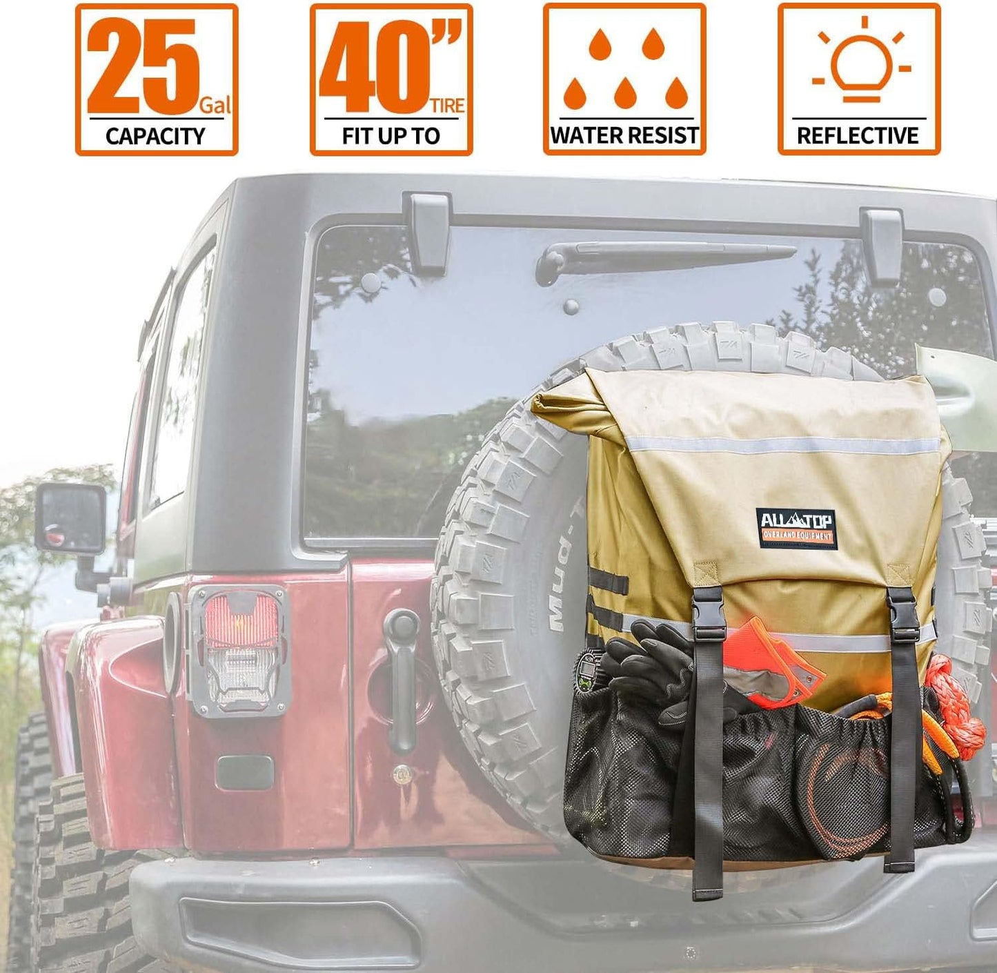 Bolsa basura resistente para camión Jeep SUV o auto