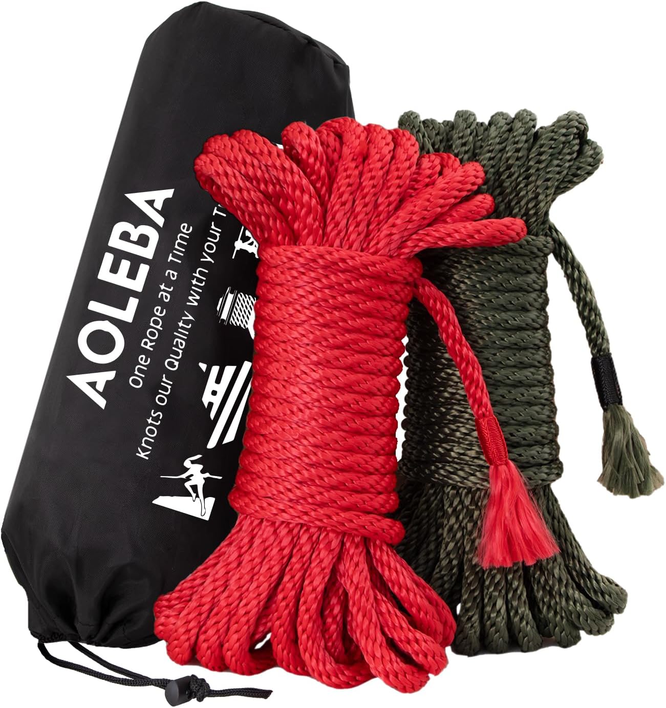 Cuerda seda suave 0.315" 32pies 2 set con bolsa