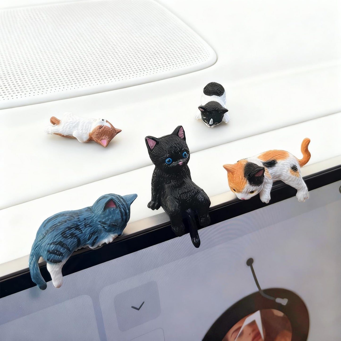 Decoración tablero automóvil accesorios espejo retrovisor gato