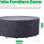 Fundas muebles patio resistentes UV impermeables 130x35 gris