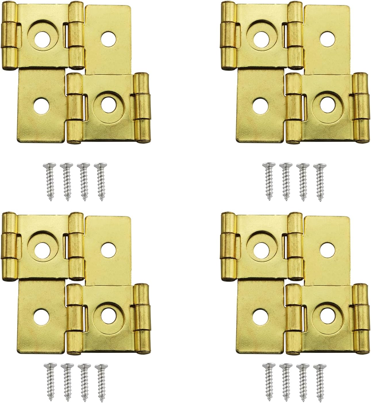 Bisagra pantalla 4pcs muebles dorados doble efecto rotación 360