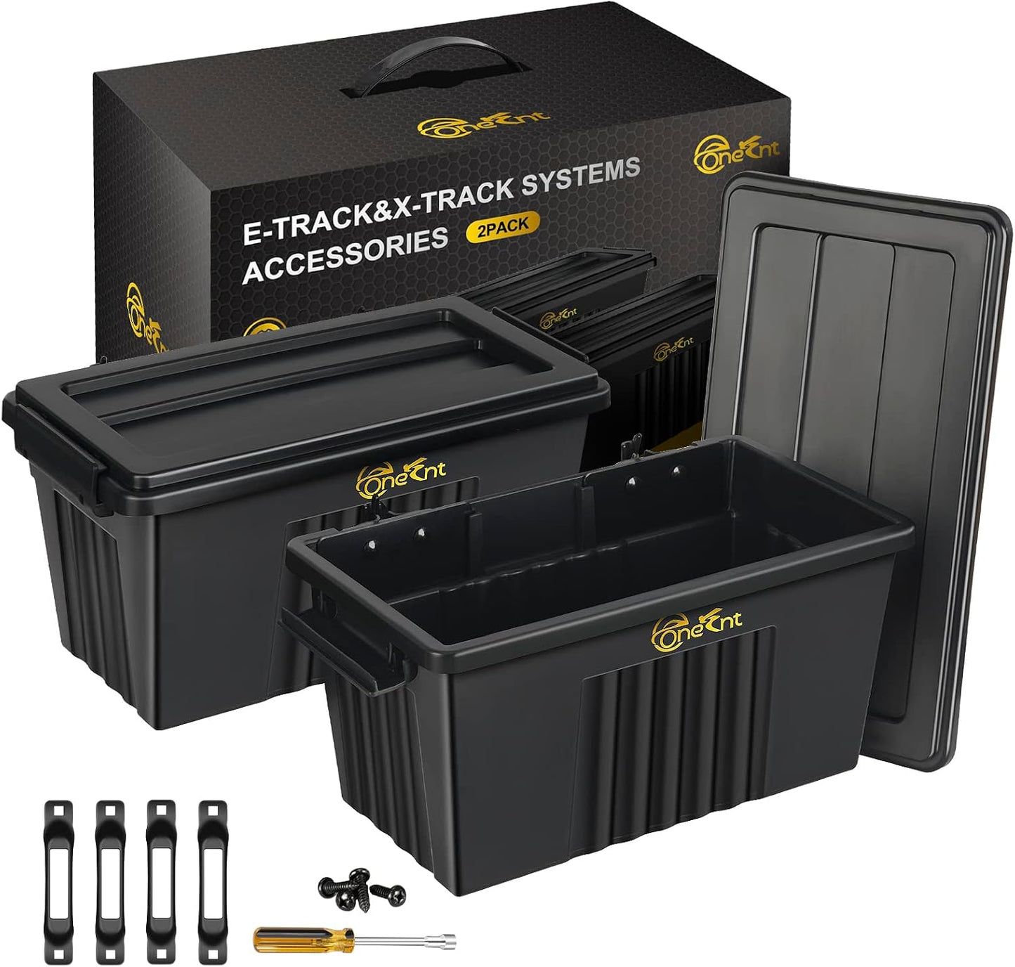 2 Cestas E-Track para accesorios remolque cerrado
