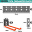 Organiz. herramientas pared 48pulg 8 ganchos 330lb