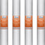 Cartuchos filtro agua 20x2.5pulg 5micrones 4pzas blanco