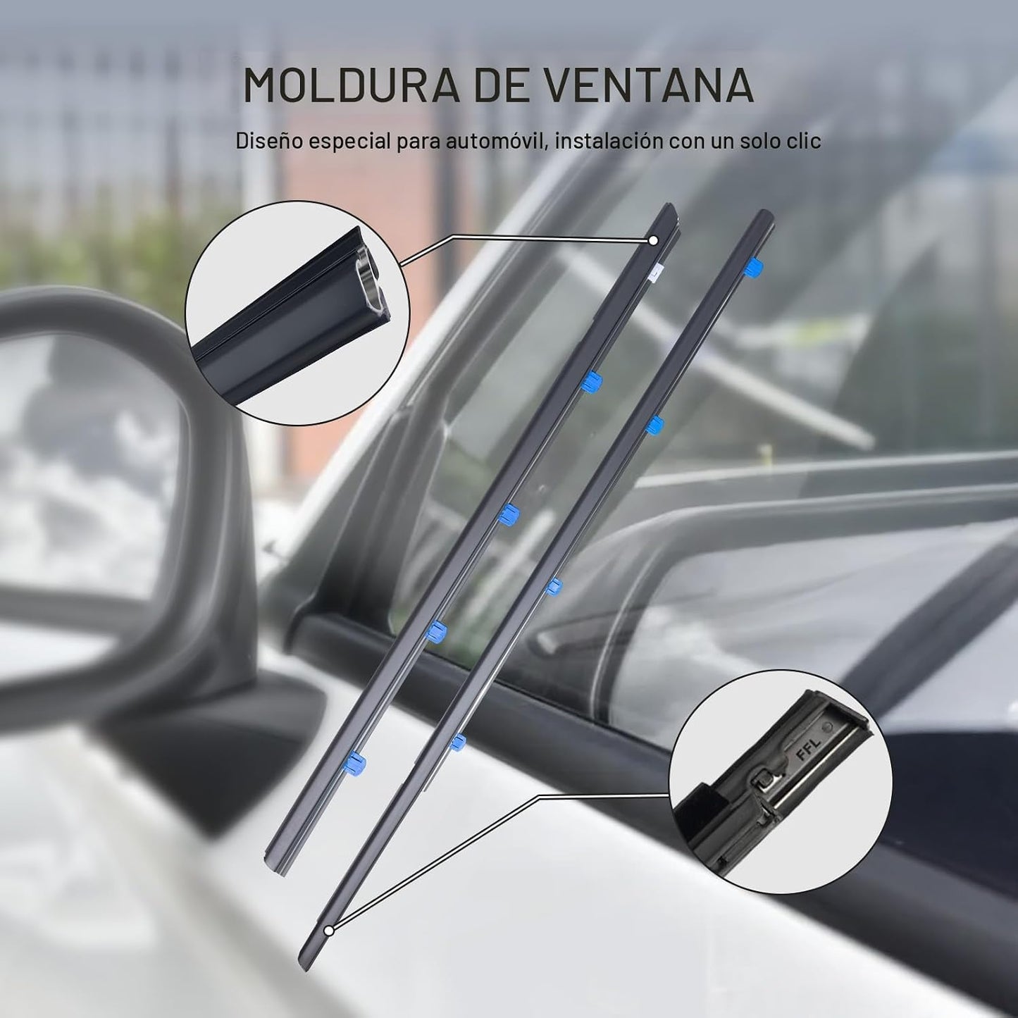 Cinta sellado ventanas auto Honda Civic 2012-2015