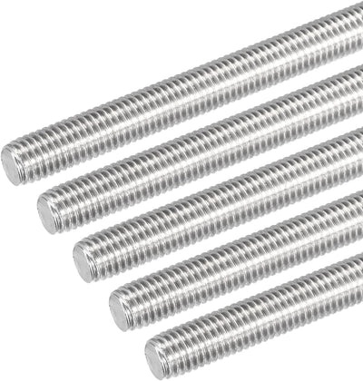 Pack 5 varillas M10x200mm acero inox 304 roscadas derecha