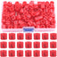 150 Pzas Percha Plástico Ropa Roja Tamaño L