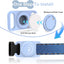 2 Fundas AirTag impermeable silicona para collar perro azul claro