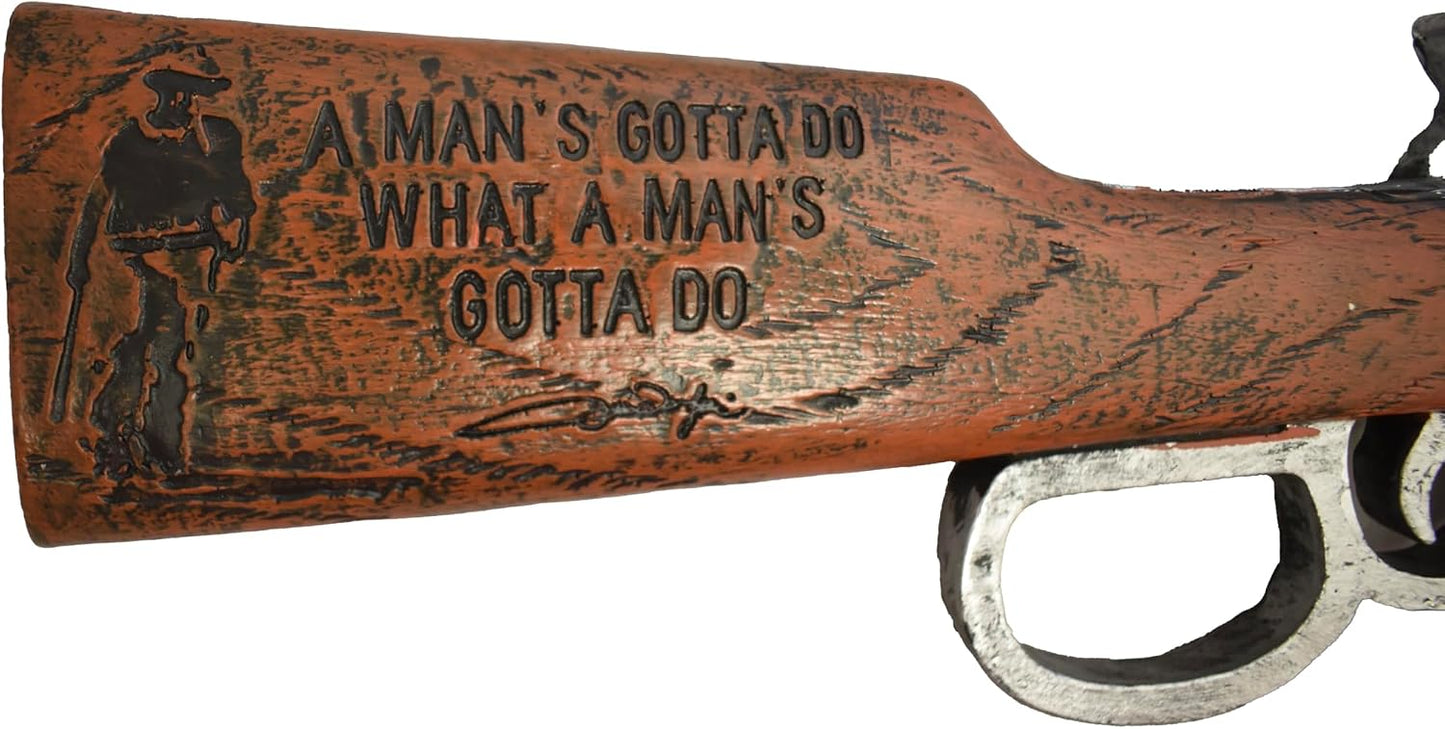 Perchero sombreros estilo rifle John Wayne
