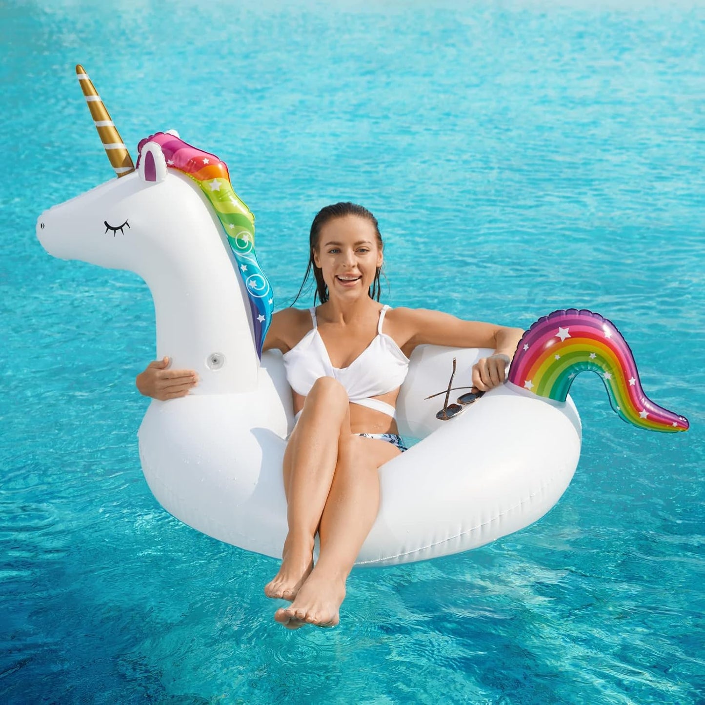 Flotadores piscina unicornio y flamenco 2 en 1