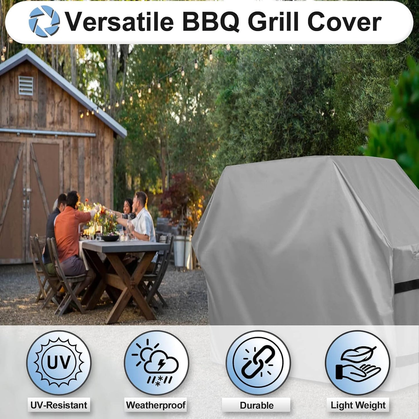 Cubierta parrilla gas exterior resistente UV