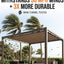 Tela sombra 90% sol toldo patio 6x6ft color moca