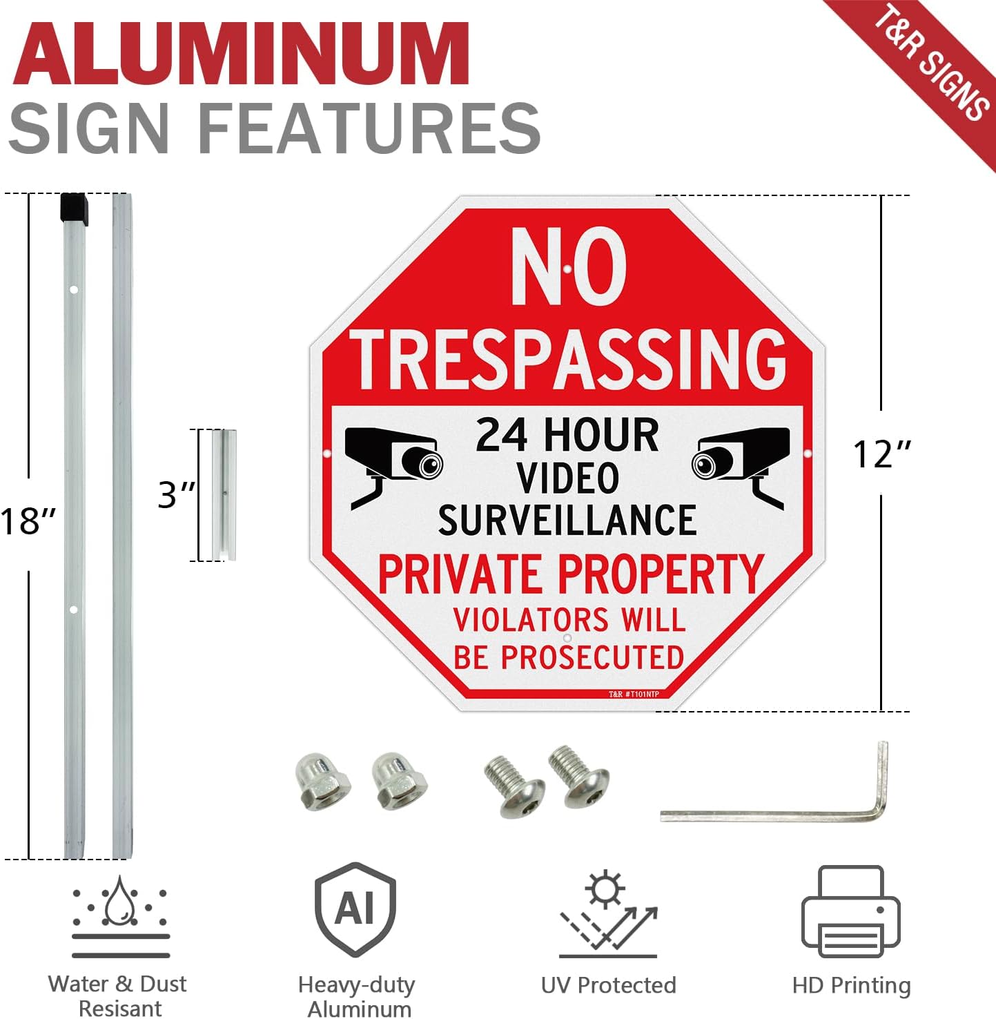 Cartel No Pasar Propiedad Privada Aluminio Pesado