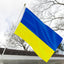 Bandera ucraniana 3x5pulg doble cara poliéster 200D