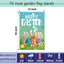 Set 12 banderas jardín doble cara 12x18" estacionales