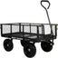 Carrito jardín acero neumáticos 10pulg 880lb mango