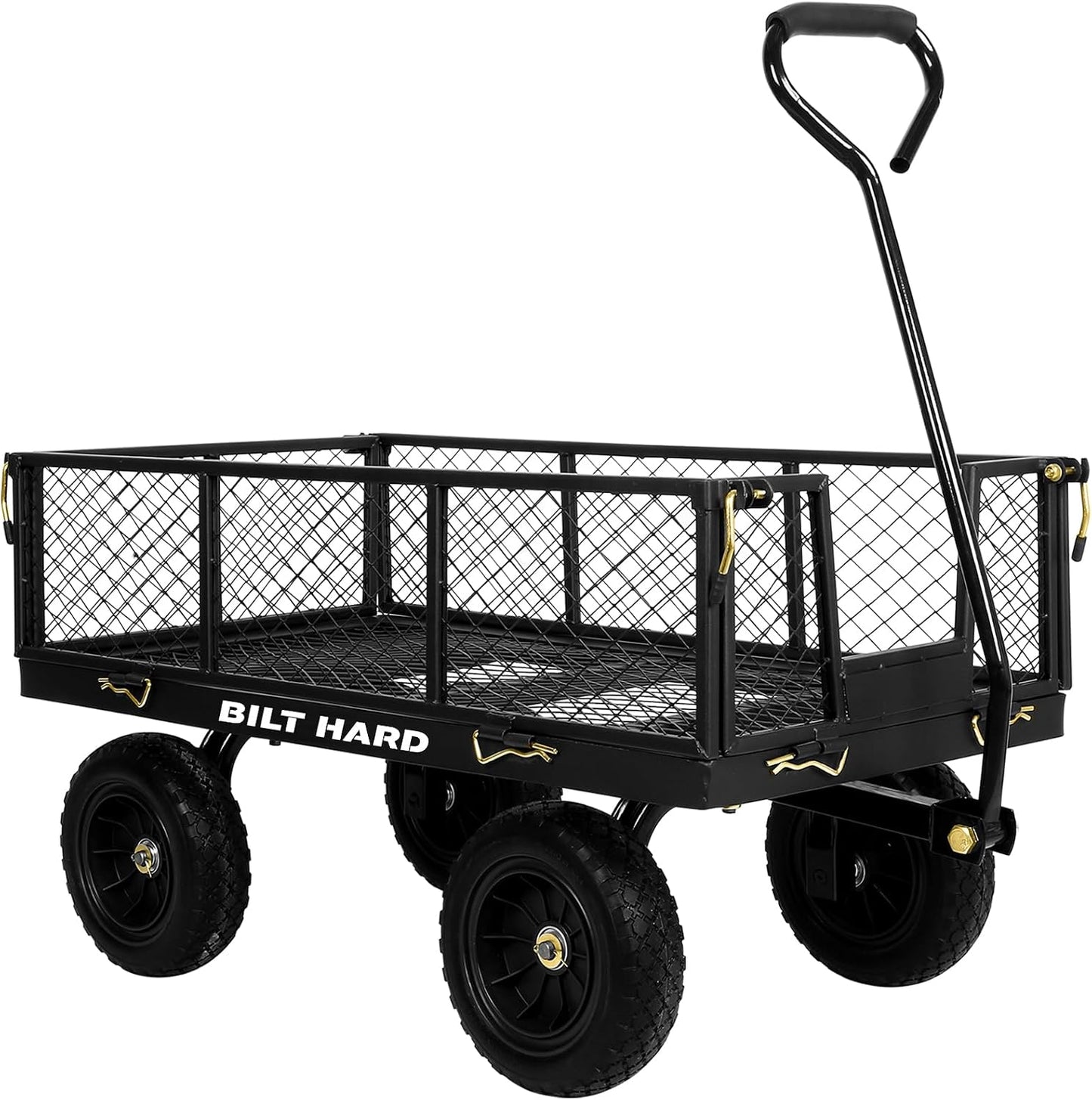 Carrito jardín acero neumáticos 10pulg 880lb mango