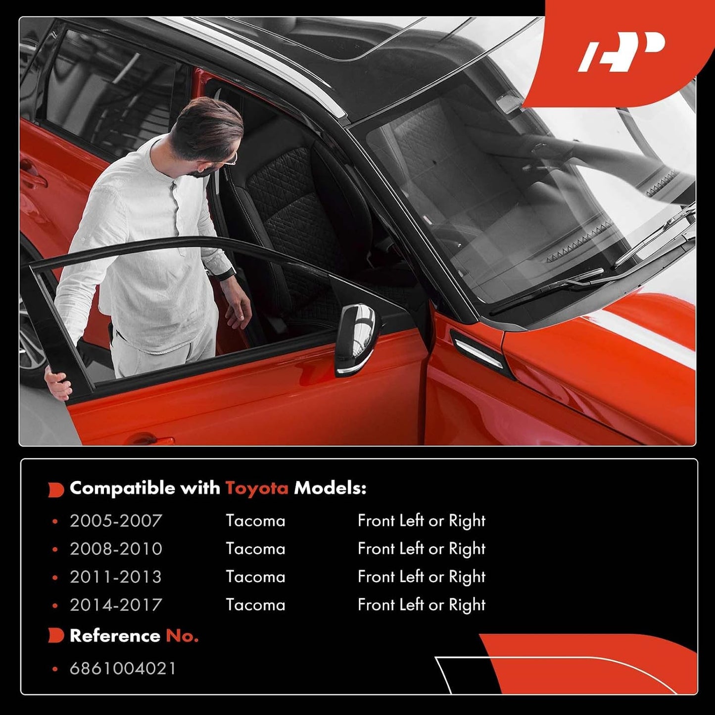 Verificación puerta delantera Toyota Tacoma 05-15