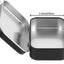 60 Latas Rectangulares Metal Bisagras Contenedores Almacenamiento