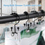 Ganchos ducha doble cara acero inox 12 pzas color negro