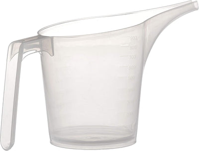 Taza medidora Easy Pour plástico transparente
