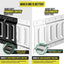Kit 6 rieles e-track 4ft carga segura hasta 2000lb