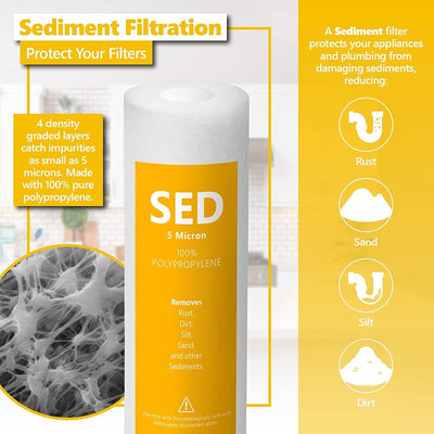 Sistema directo filtros agua 10" 3 filtros GAC ACB SED