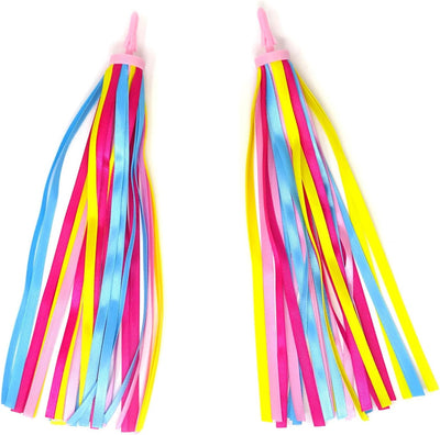 1 Par Serpentinas Coloridas para Manillar Bici Scooter