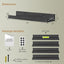 Estante flotante negro para pared baño dormitorio cocina