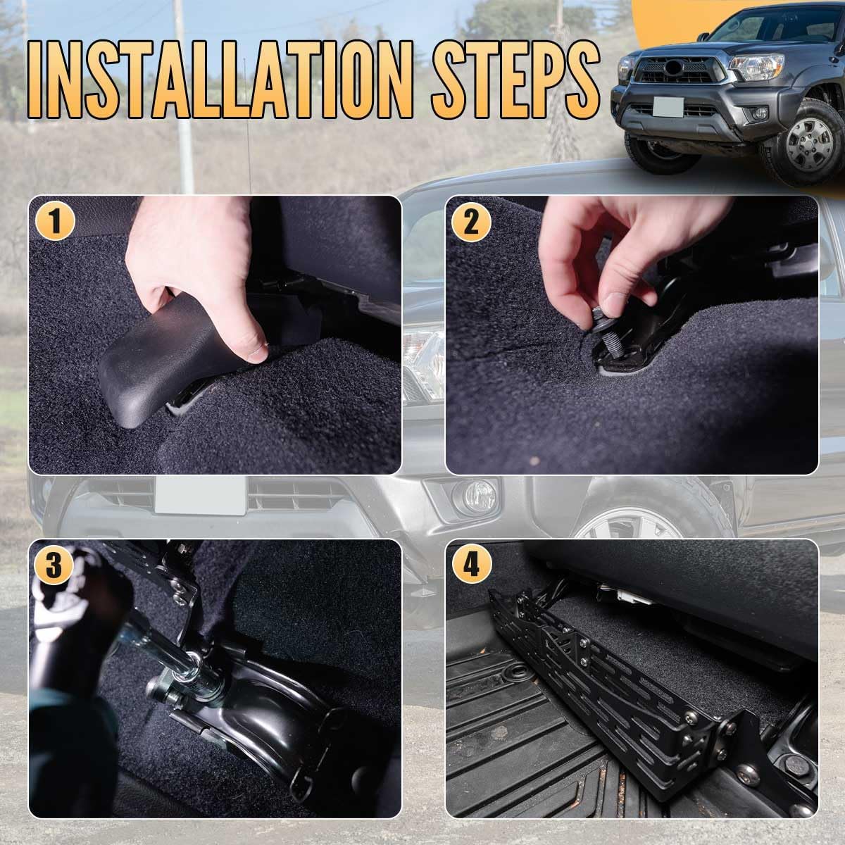 Cesta soportes asiento Toyota 4Runner GX470 03-23 Molle