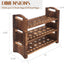 Soporte madera huevos 3 capas apilable encimera clasificador