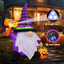 Gnomo inflable Halloween 6.7" con luces LED patio exterior