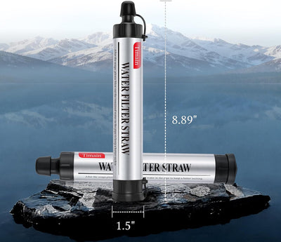 Filtro pajita 4 etapas alta flujo purificador agua