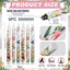 6 Velas Cónicas LED Primavera 10.63pulg Patrón Floral Parpadeante