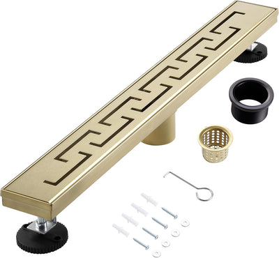Desagüe ducha 28pulg acero inox 304 cepillado rejilla